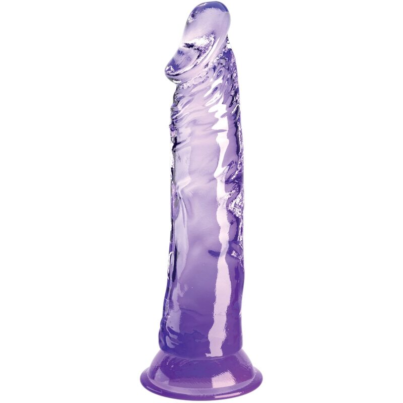 KING COCK - CLEAR REALISTIC PENIS 19.7 CM PURPLE - NOCTURNA DESIRES