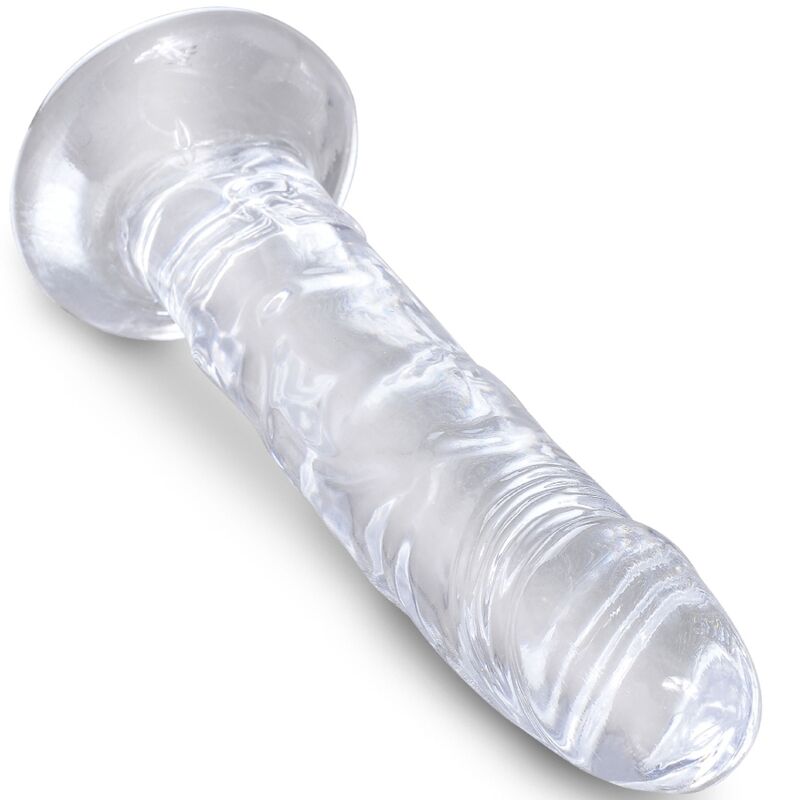 KING COCK - CLEAR REALISTIC PENIS 15.5 CM TRANSPARENT - NOCTURNA DESIRES