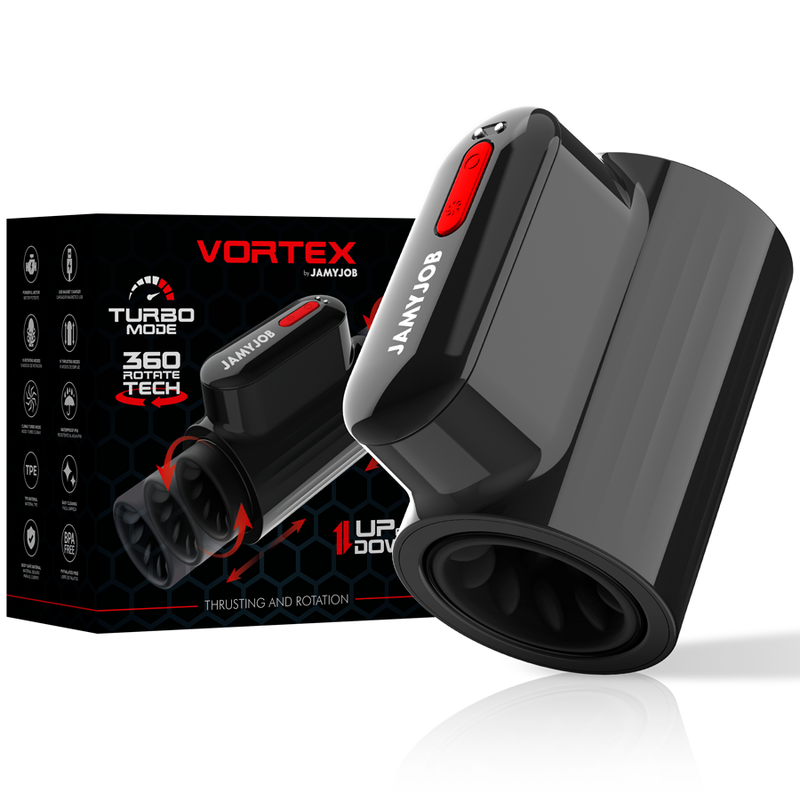 JAMYJOB - VORTEX THRUSTING AND 360 ROTATE TECH TURBO MODE MASTURBATOR - NOCTURNA DESIRES