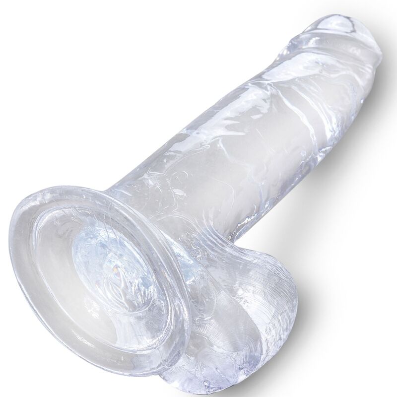 KING COCK - CLEAR REALISTIC PENIS WITH BALLS 15.2 CM TRANSPARENT - NOCTURNA DESIRES