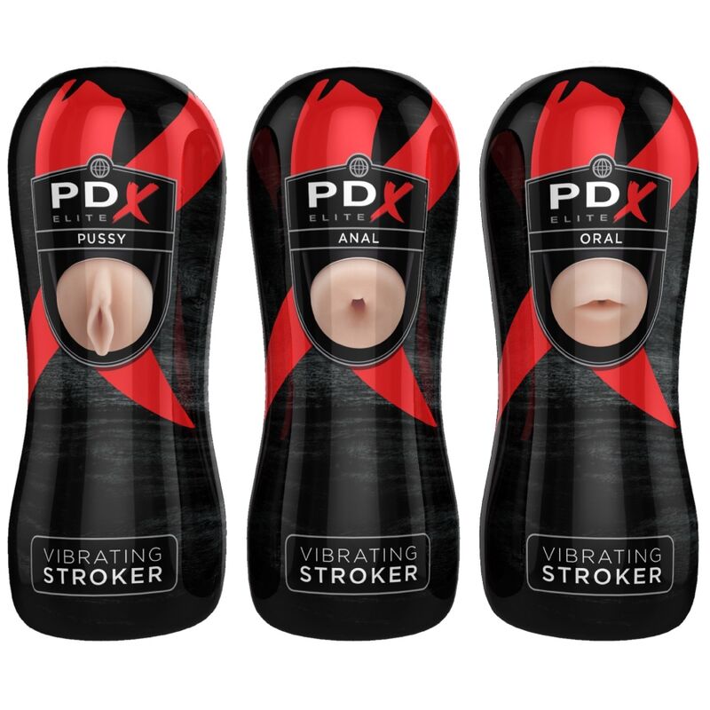 PDX ELITE - STROKER SET 12 UNITS: 6X VAGINA, 3X ANO, 3X MOUTH - NOCTURNA DESIRES