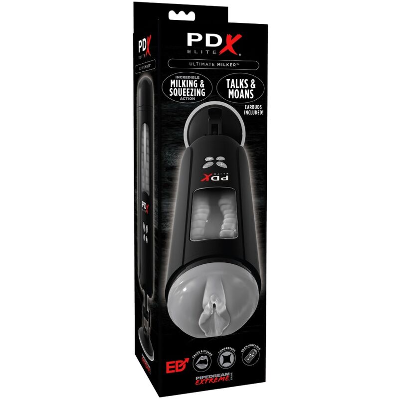 PDX ELITE - STROKER ULTIMATE MILKER WITH VOICE - NOCTURNA DESIRES