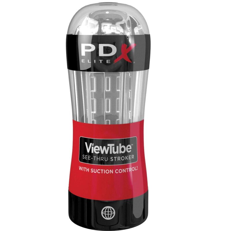 PDX ELITE - STROKER MASTURBATOR VIEWTUBE CONTROL SUCTION CLEAR - NOCTURNA DESIRES