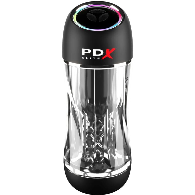 PDX ELITE - STROKER VIEWTUBE PRO VIBRATOR TRANSPARENT - NOCTURNA DESIRES