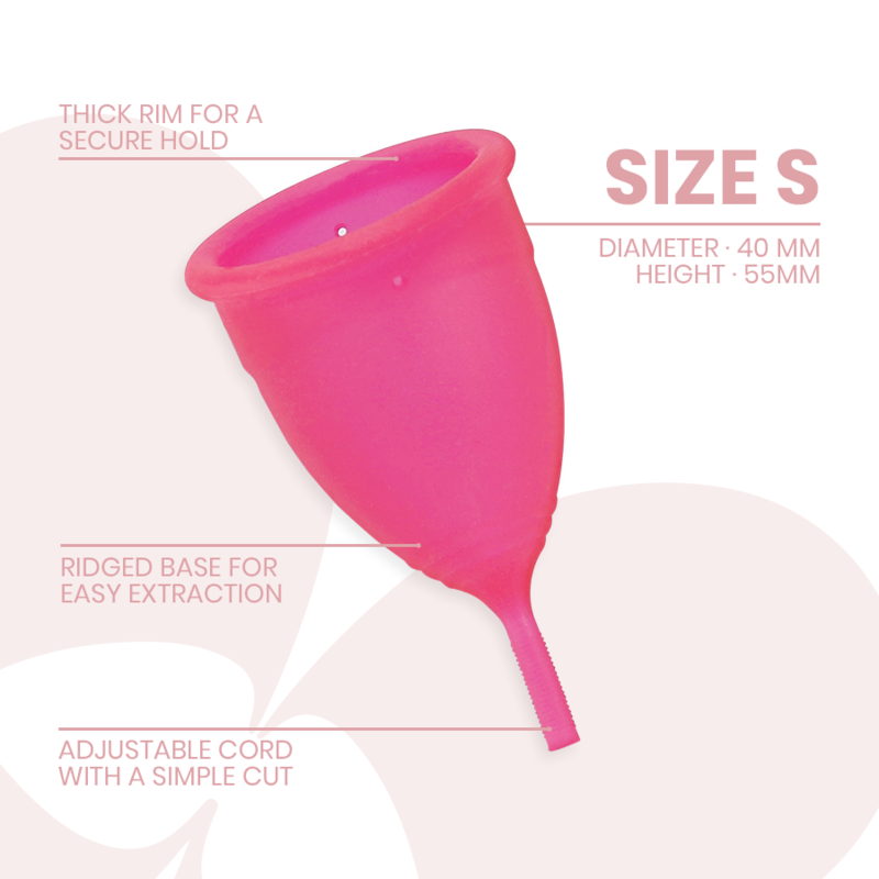INTIMICHIC - MENSTRUAL CUP MEDICAL GRADE SILICONE - SIZE S - NOCTURNA DESIRES