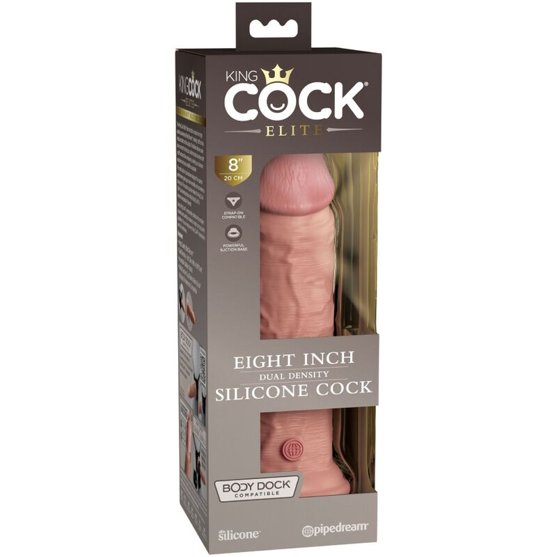 KING COCK - ELITE REALISTIC SILICONE DILDO 20.3 CM - NOCTURNA DESIRES