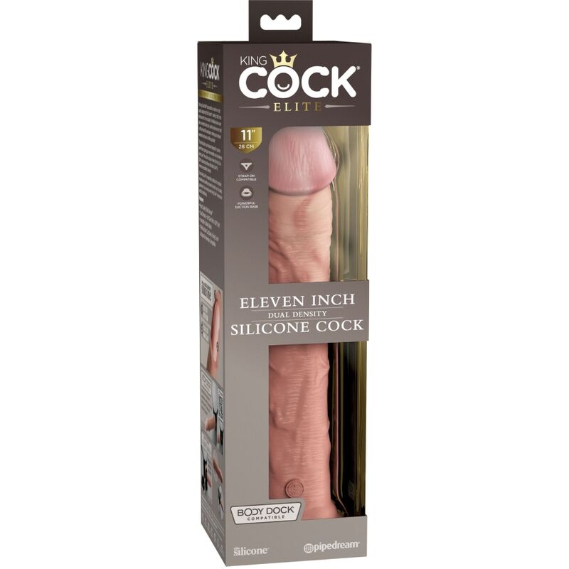 KING COCK - ELITE REALISTIC SILICONE DILDO 28 CM - NOCTURNA DESIRES