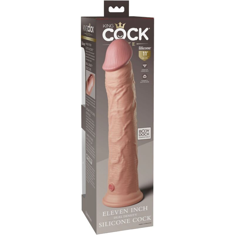 KING COCK - ELITE REALISTIC SILICONE DILDO 28 CM - NOCTURNA DESIRES
