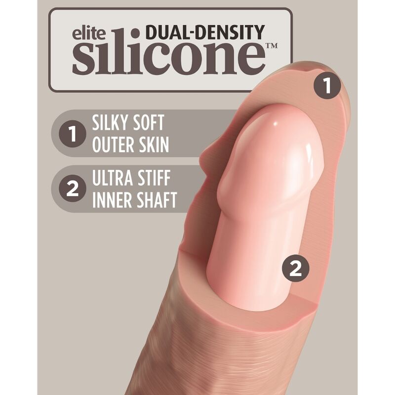 KING COCK - ELITE REALISTIC SILICONE DILDO 28 CM - NOCTURNA DESIRES