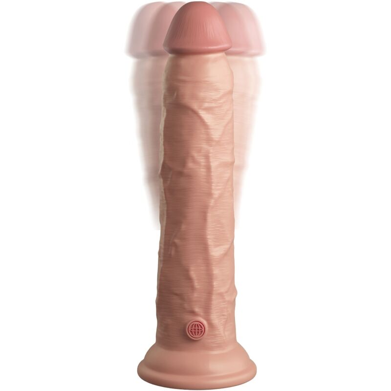 KING COCK - ELITE REALISTIC DILDO VIBRATOR & SILICONE REMOTE CONTROL 23 CM - NOCTURNA DESIRES