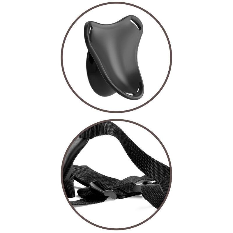 KING COCK - ELITE ADJUSTABLE HARNESS WITH DILDO 15.2 CM FOR BEGINNERS - NOCTURNA DESIRES