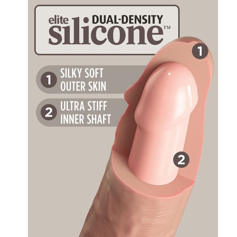 KING COCK - ELITE ADJUSTABLE HARNESS WITH DILDO 15.2 CM FOR BEGINNERS - NOCTURNA DESIRES