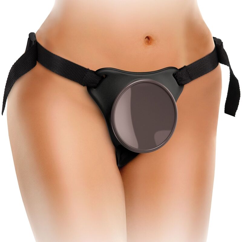 KING COCK - ELITE DELUXE ADJUSTABLE HARNESS KIT RING WITH TESTICLES & DILDO 20.3 CM - NOCTURNA DESIRES