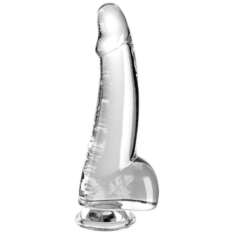 KING COCK - CLEAR DILDO WITH TESTICLES 15.2 CM TRANSPARENT - NOCTURNA DESIRES