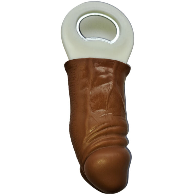 DIABLO PICANTE - BROWN RUBBER PENIS SHAPED OPENER - NOCTURNA DESIRES