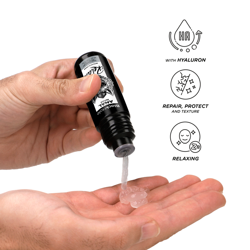 BLACK HOLE - ANAL REPAIR WATER BASED RELAX WITH HYALURON 30 ML - NOCTURNA DESIRES