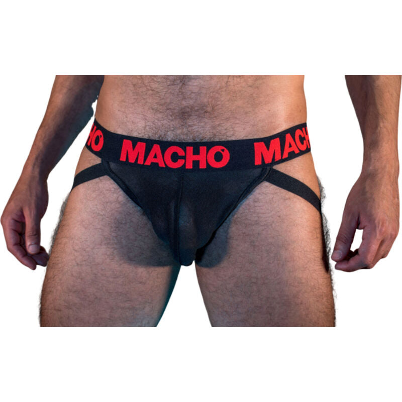 MACHO - MX26X2 JOCK BLACK/RED M - NOCTURNA DESIRES
