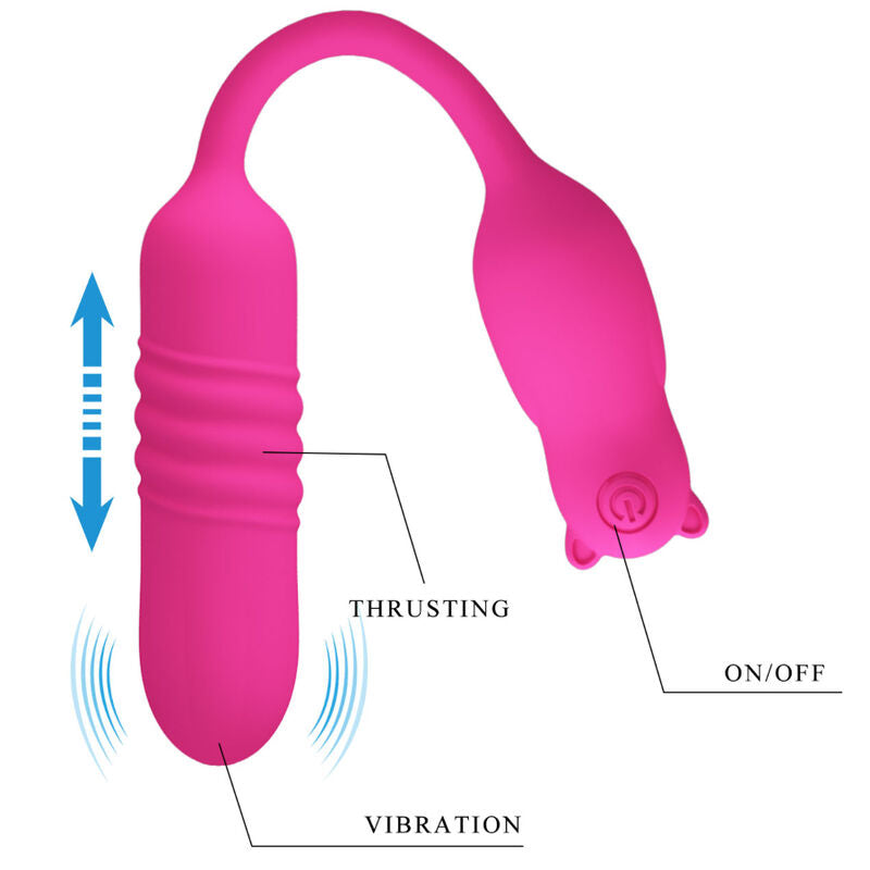 PRETTY LOVE - NOBIKUMA PINK SILICONE VIBRATING BULLET - NOCTURNA DESIRES
