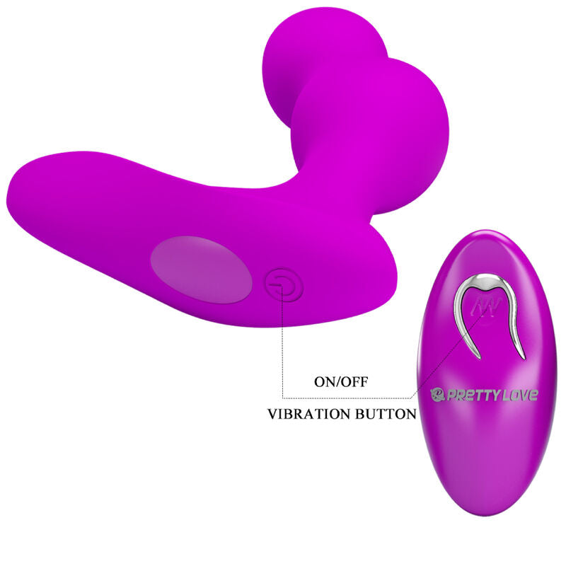 PRETTY LOVE - TERRANCE ANAL VIBRATOR MASSAGER WITH REMOTE CONTROL - NOCTURNA DESIRES