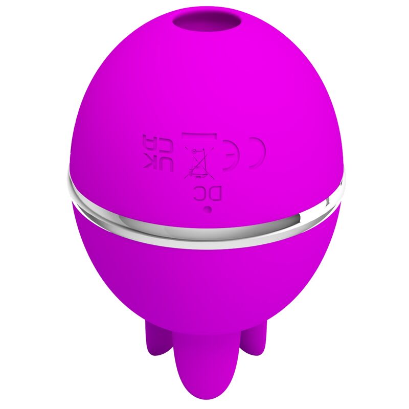 PRETTY LOVE - GEMINI BALL PURPLE ROUND SILICONE VIBRATOR - NOCTURNA DESIRES
