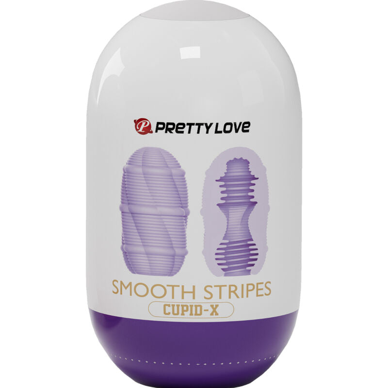 PRETTY LOVE - SMOOTH STRIPES CUPID MASTURBATOR EGG - NOCTURNA DESIRES
