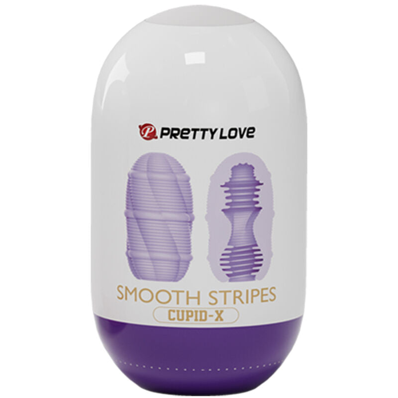 PRETTY LOVE - SMOOTH STRIPES CUPID MASTURBATOR EGG - NOCTURNA DESIRES