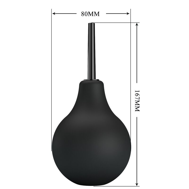 MR PLAY - PEAR ANAL SHOWER BLKB BLACK - NOCTURNA DESIRES