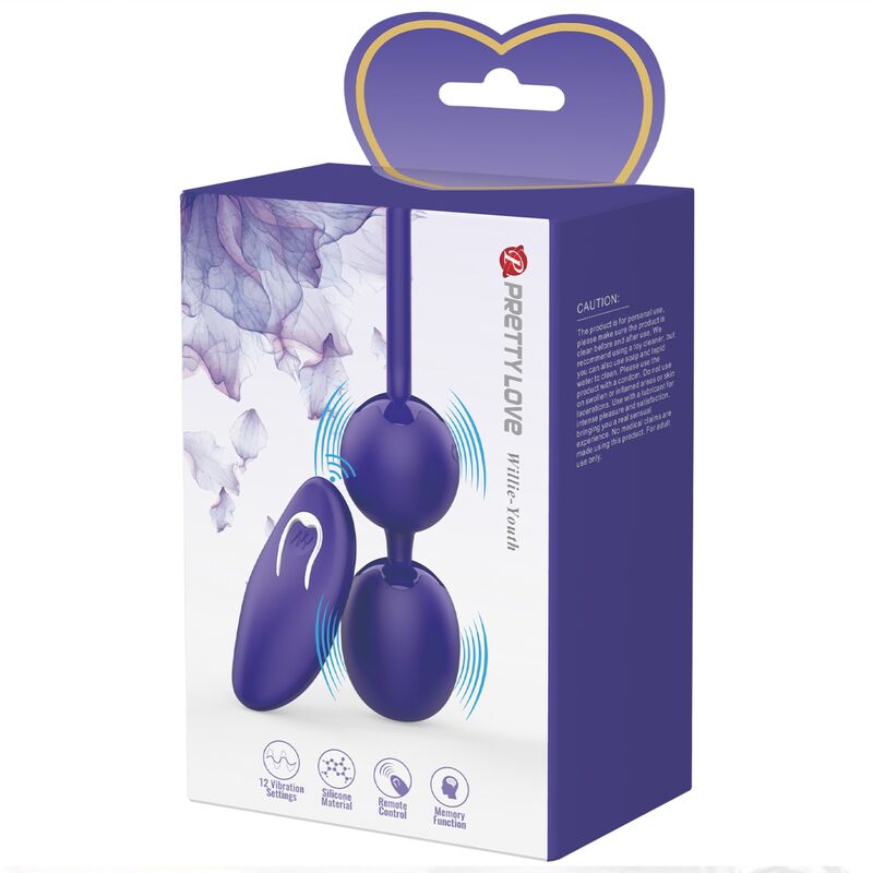 PRETTY LOVE - WILLIE YOUTH REMOTE CONTROL BALLS & VIOLET VIBRATION - NOCTURNA DESIRES