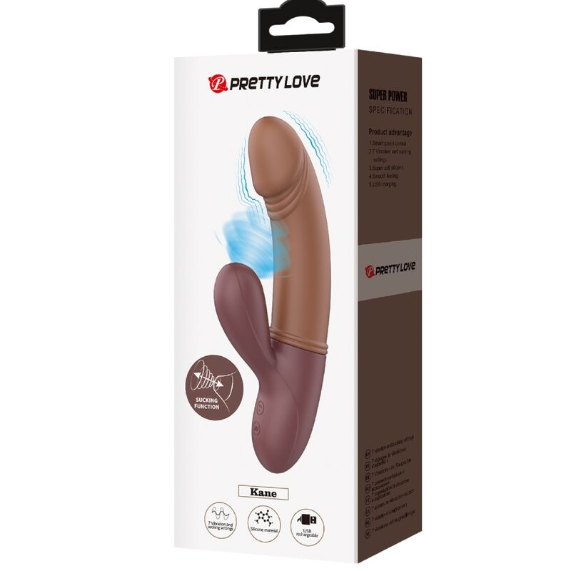 PRETTY LOVE - KANE VIBRATING G-SPOT & SUCKER - NOCTURNA DESIRES