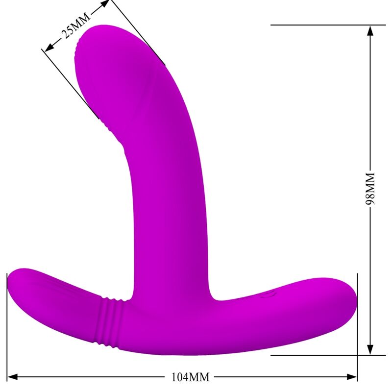 PRETTY LOVE - GERI CLITORIS MASSAGER PINK REMOTE CONTROL - NOCTURNA DESIRES