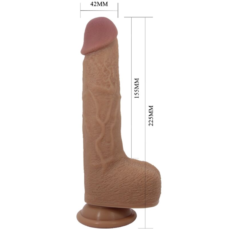 PRETTY LOVE - TOMMY REALISTIC DILDO VIBRATOR 22.5 CM - NOCTURNA DESIRES
