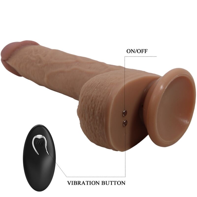 PRETTY LOVE - TOMMY REALISTIC DILDO VIBRATOR 22.5 CM - NOCTURNA DESIRES