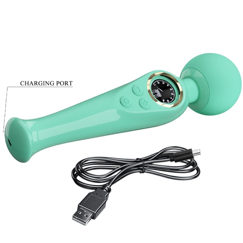 PRETTY LOVE - SKYLER GREEN WAND VIBRATOR - NOCTURNA DESIRES