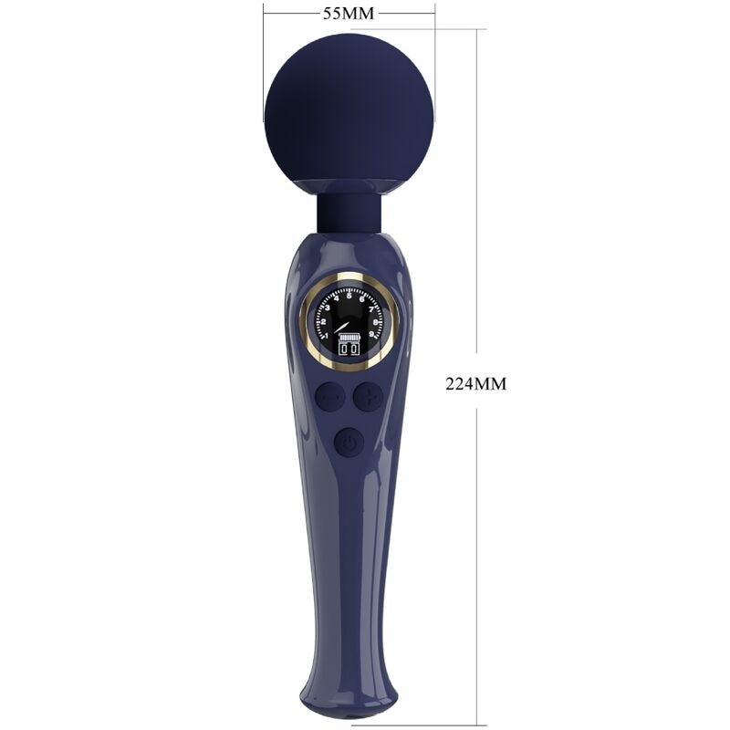 PRETTY LOVE - SKYLER VIBRATOR WAND BLUE - NOCTURNA DESIRES