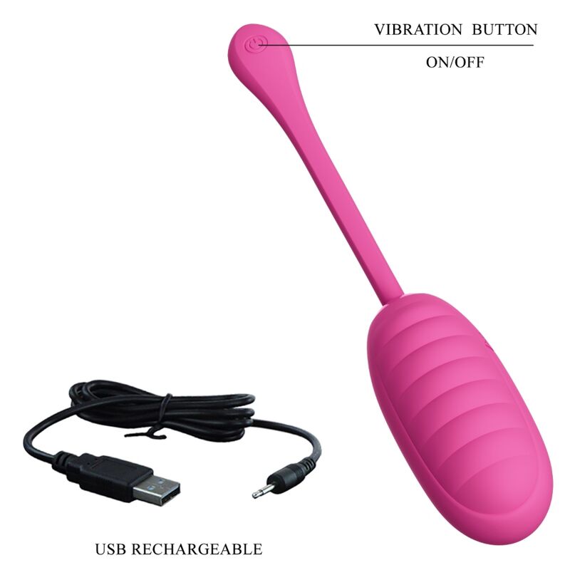 PRETTY LOVE - CATALINA PINK RECHARGEABLE VIBRATING EGG - NOCTURNA DESIRES