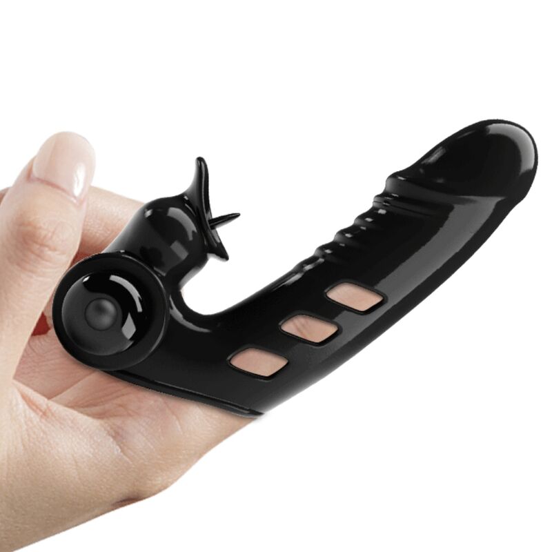PRETTY LOVE - CORBIN BLACK VIBRATOR FINGER COVER - NOCTURNA DESIRES