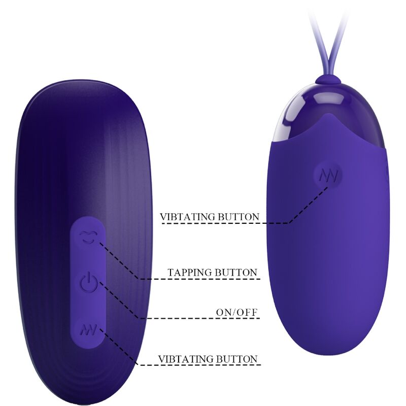 PRETTY LOVE - STIMULATOR AND PORTABLE EGG - NOCTURNA DESIRES