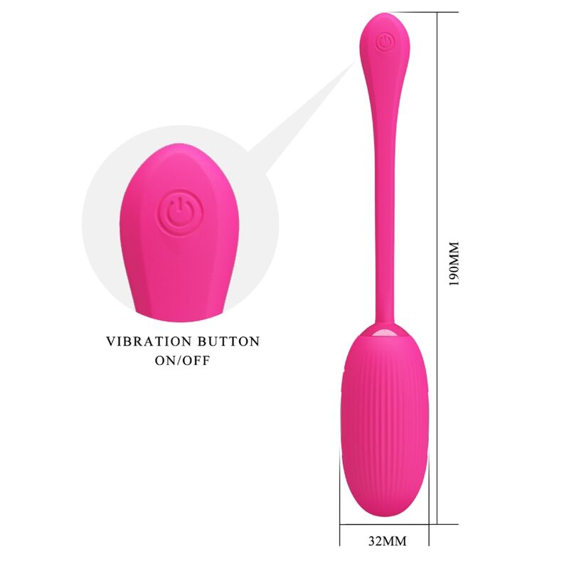 PRETTY LOVE - DOREEN RECHARGEABLE VIBRATING EGG MAGENTA REMOTE CONTROL - NOCTURNA DESIRES