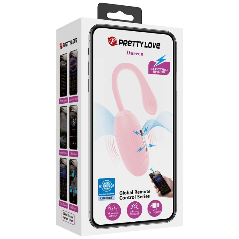 PRETTY LOVE - DOREEN PINK RECHARGEABLE VIBRATING EGG - NOCTURNA DESIRES