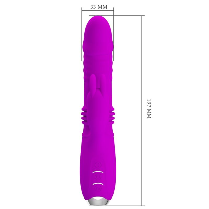 PRETTY LOVE - DOROTHY PURPLE RECHARGEABLE RABBIT VIBRATOR - NOCTURNA DESIRES