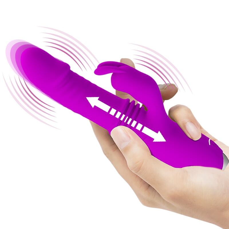 PRETTY LOVE - DOROTHY PURPLE RECHARGEABLE RABBIT VIBRATOR - NOCTURNA DESIRES