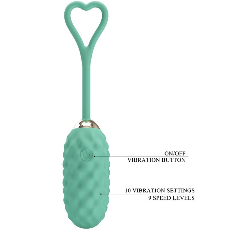 PRETTY LOVE - VIVIAN GREEN REMOTE CONTROL VIBRATING EGG - NOCTURNA DESIRES