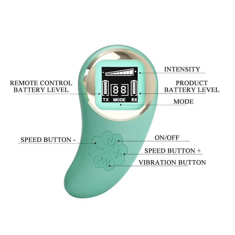 PRETTY LOVE - VIVIAN GREEN REMOTE CONTROL VIBRATING EGG - NOCTURNA DESIRES