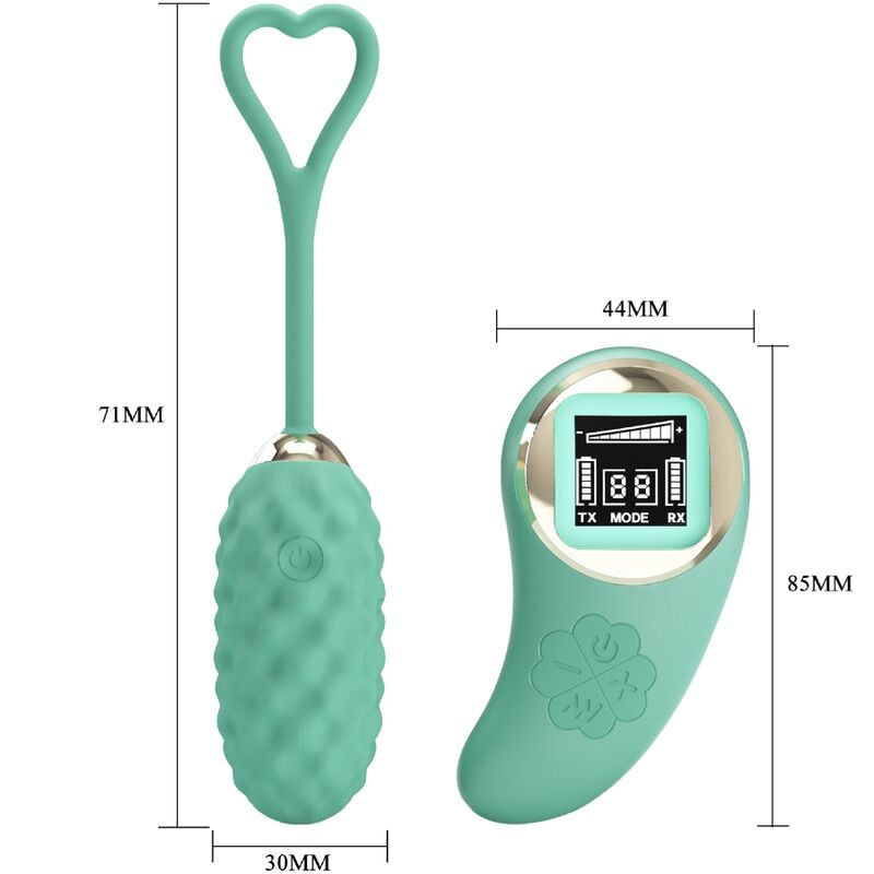PRETTY LOVE - VIVIAN GREEN REMOTE CONTROL VIBRATING EGG - NOCTURNA DESIRES