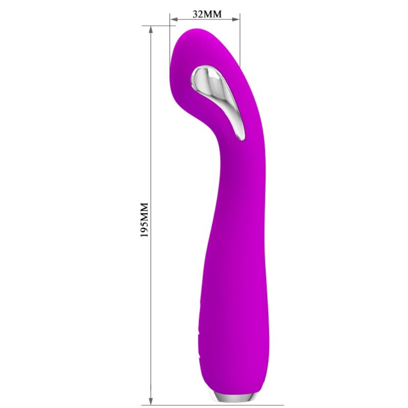PRETTY LOVE - HECTOR RECHARGEABLE ELECTROSHOCK VIBRATOR WATERPROOF PURPLE - NOCTURNA DESIRES