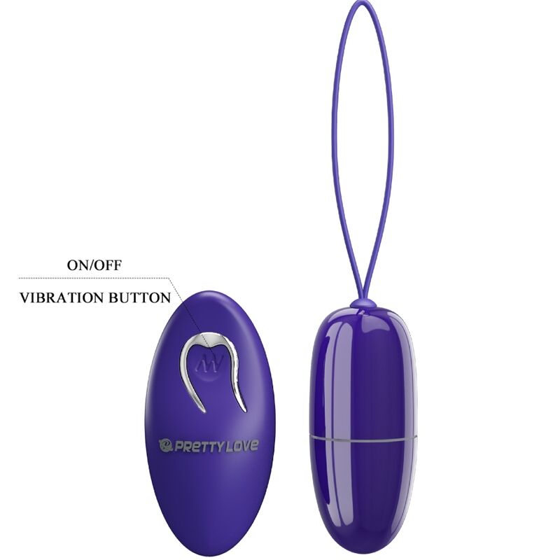 PRETTY LOVE - SELKIE YOUTH MINI VIBRATING EGG VIOLET REMOTE CONTROL - NOCTURNA DESIRES