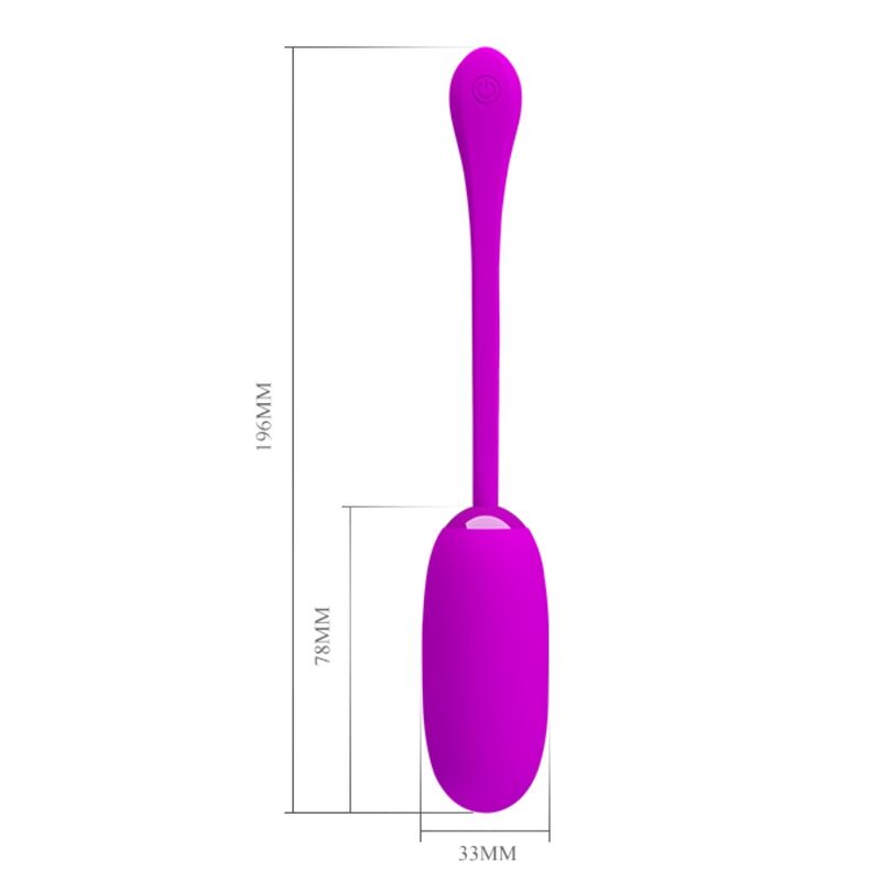 PRETTY LOVE - JULIUS WATERPROOF-RECHARGEABLE VIBRATING EGG PURPLE - NOCTURNA DESIRES