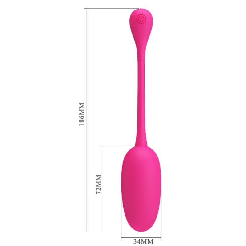 PRETTY LOVE - KNUCKER PINK RECHARGEABLE VIBRATING EGG - NOCTURNA DESIRES