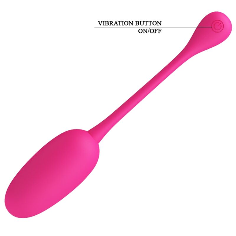 PRETTY LOVE - KNUCKER PINK RECHARGEABLE VIBRATING EGG - NOCTURNA DESIRES