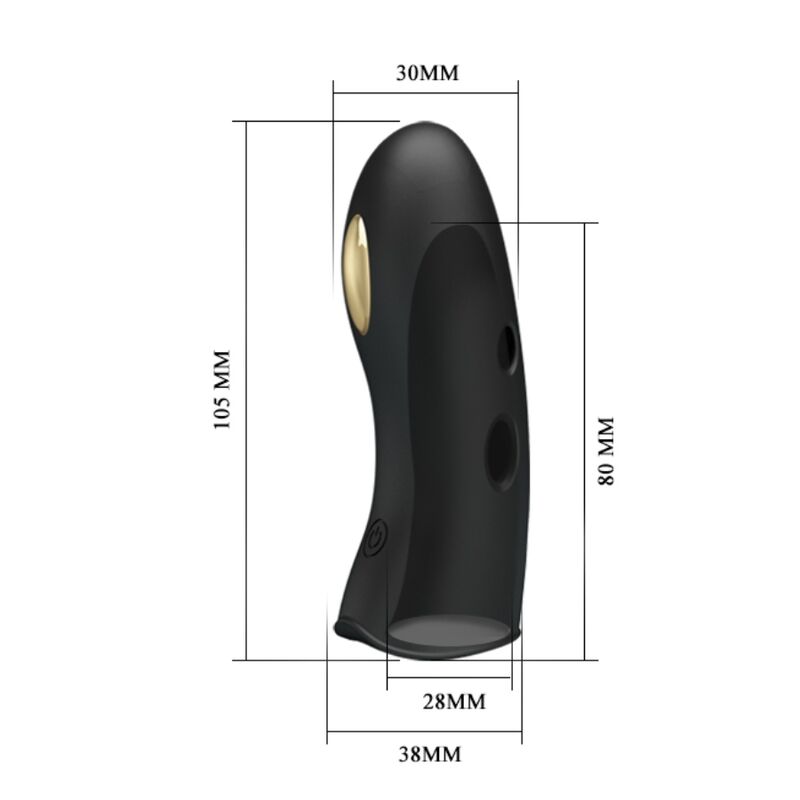 PRETTY LOVE - MARICO BLACK ELECTRO-STIMULATOR FINGER COVER - NOCTURNA DESIRES